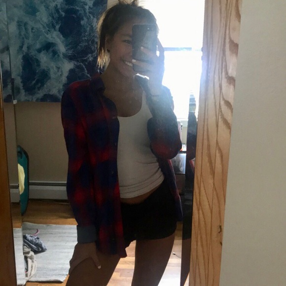 American Eagle Boyfriend Flannel - Picture 3 of 4